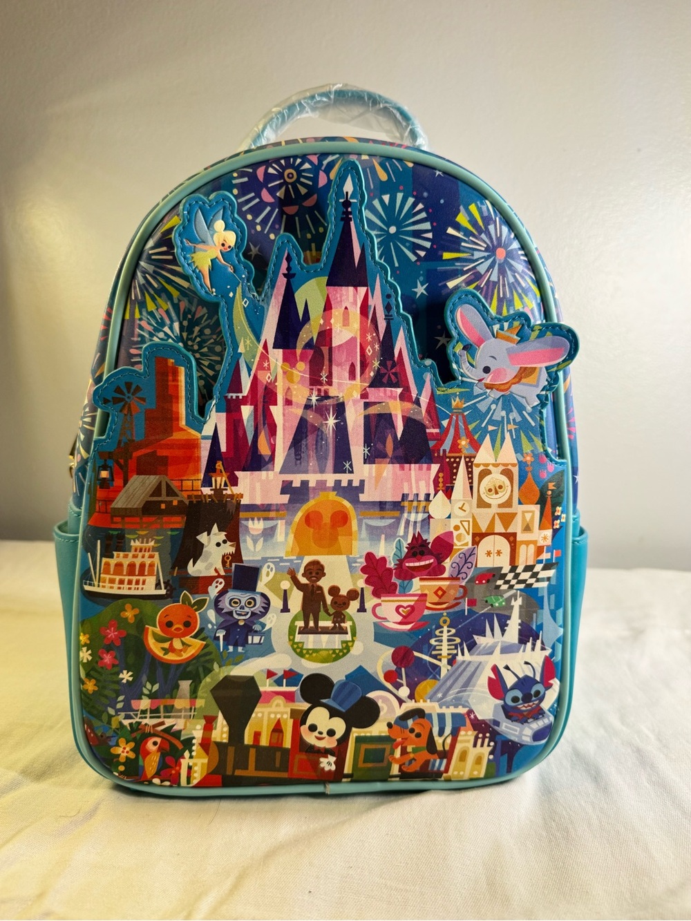 Disney Loungefly Blue Theme Park Character Mini Backpack